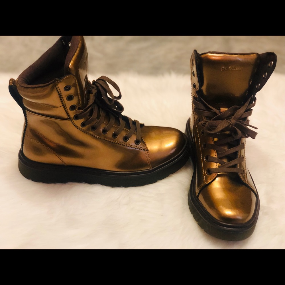Dr. Martens Mix PC HI Top Gold combat Boots